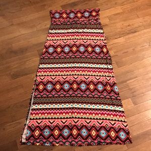 NWOT strapless maxi dress